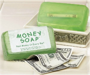 money soap bar